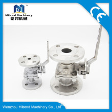 Industrial Forged Stainless Steel Manual Type Flange Ball Valve With Handle